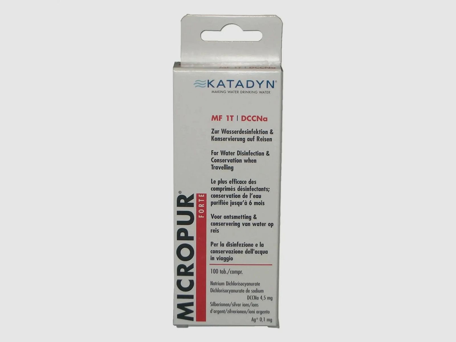Tabletas Katadyn Micropur Forte MF 1T 100 uds.
