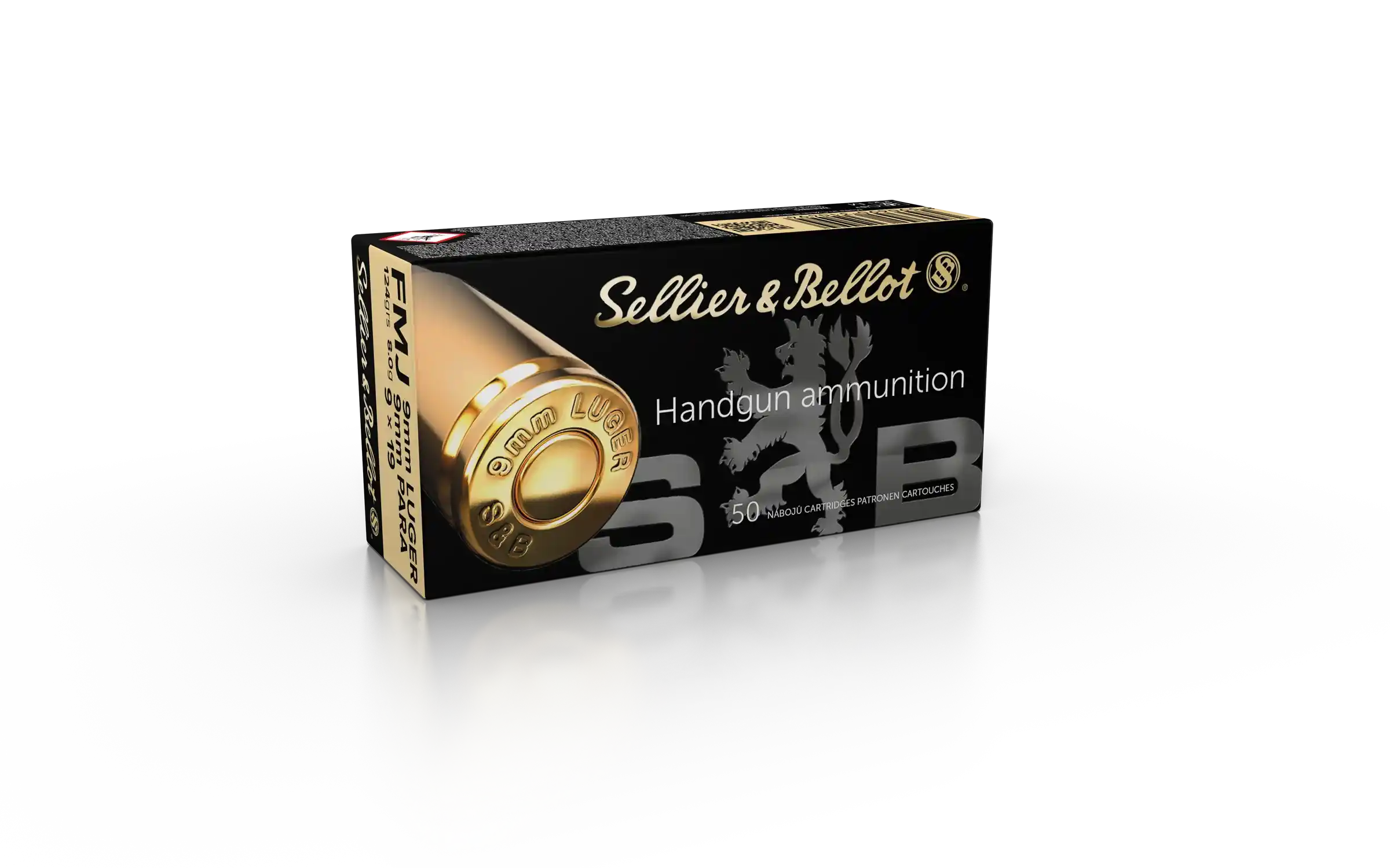 S&B 9 mm LUGER / 9×19 / FMJ / 124 gr / 8 g 1000 Stk