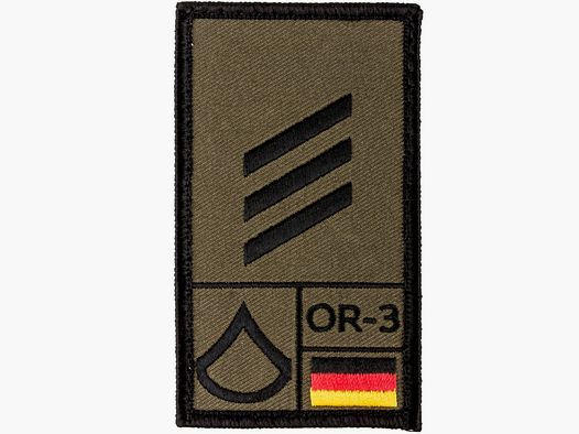 Café Viereck Café Viereck Rank Patch Hauptgefreiter oliv