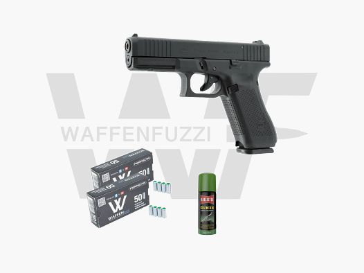 Glock 17 Gen5 Blank Pistol Set "S" Caliber 9mm PAK