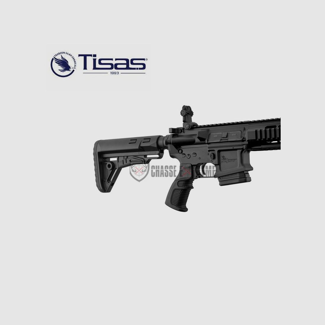 Carabine AR15 Piston TISAS Zpt 556 K 14.5'' Cal 223 Rem Noir, image 8 sur 9