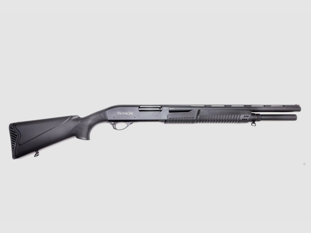 Huglu Victor P-Tac Home Defence, Kal. 12/76, 51cm/20" Vorderschaftrepetierf 12/76