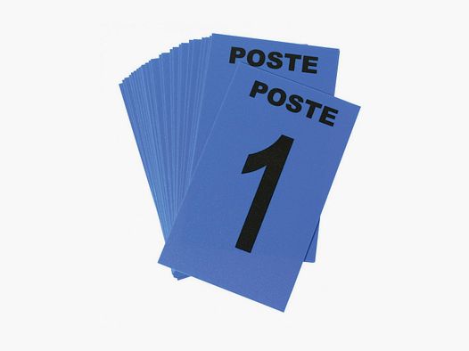 GENUMMERDE POSTKAART GEEL PLASTIC 6CM X 10CM PAKKET VAN 24