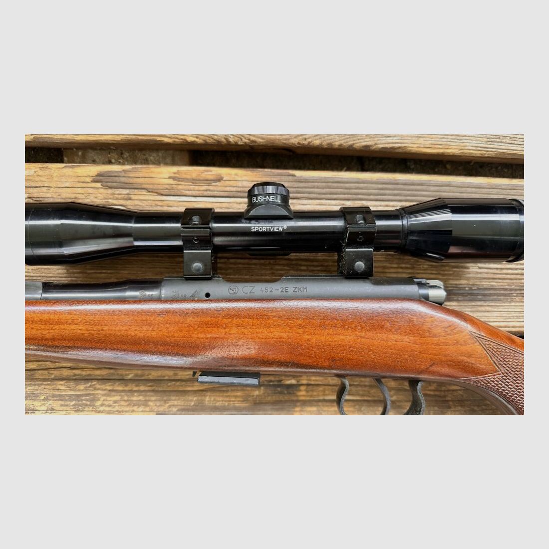 CZ Uhersky Brod 452-2E lux. mit ZF Bushnell .22lr