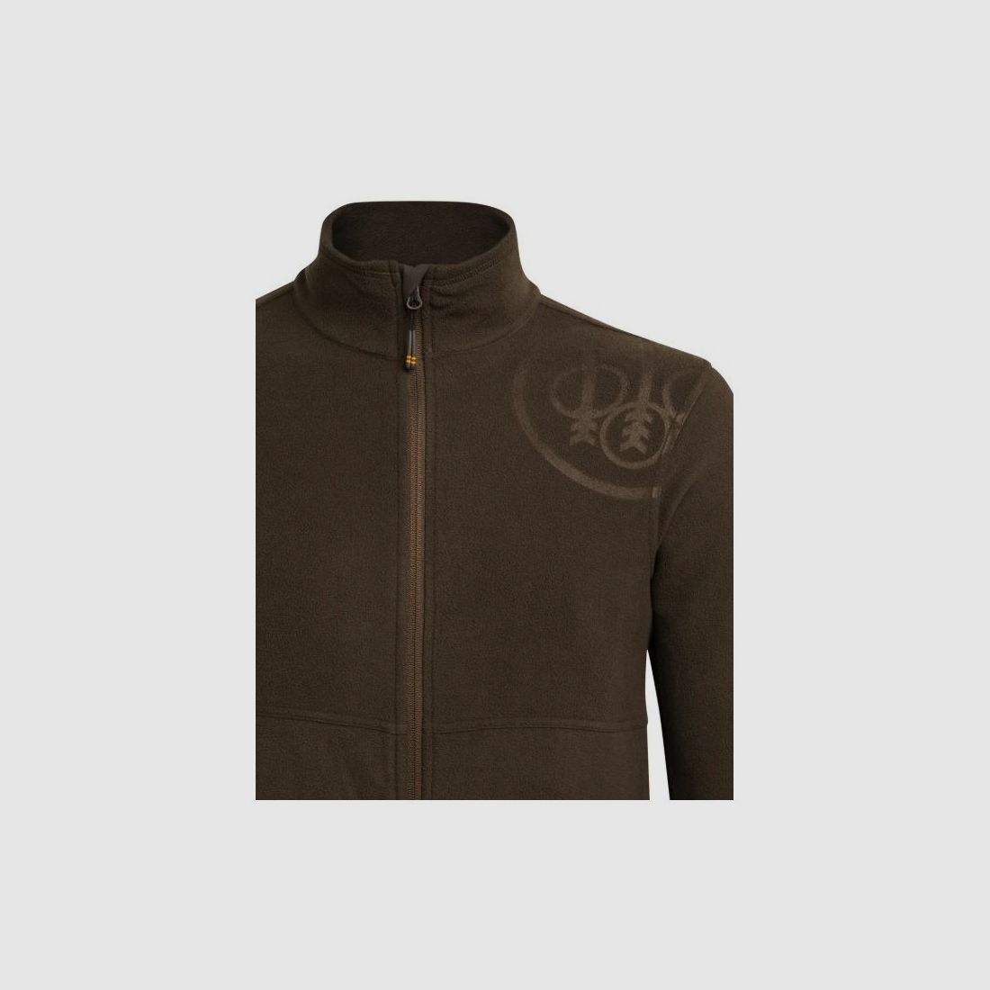 Beretta Fleecejacke braun Modell HP LOGO mit durchgehendem Reißverschluss Art. P3731 T2534 08AA BERETTA, Bild 3 von 6