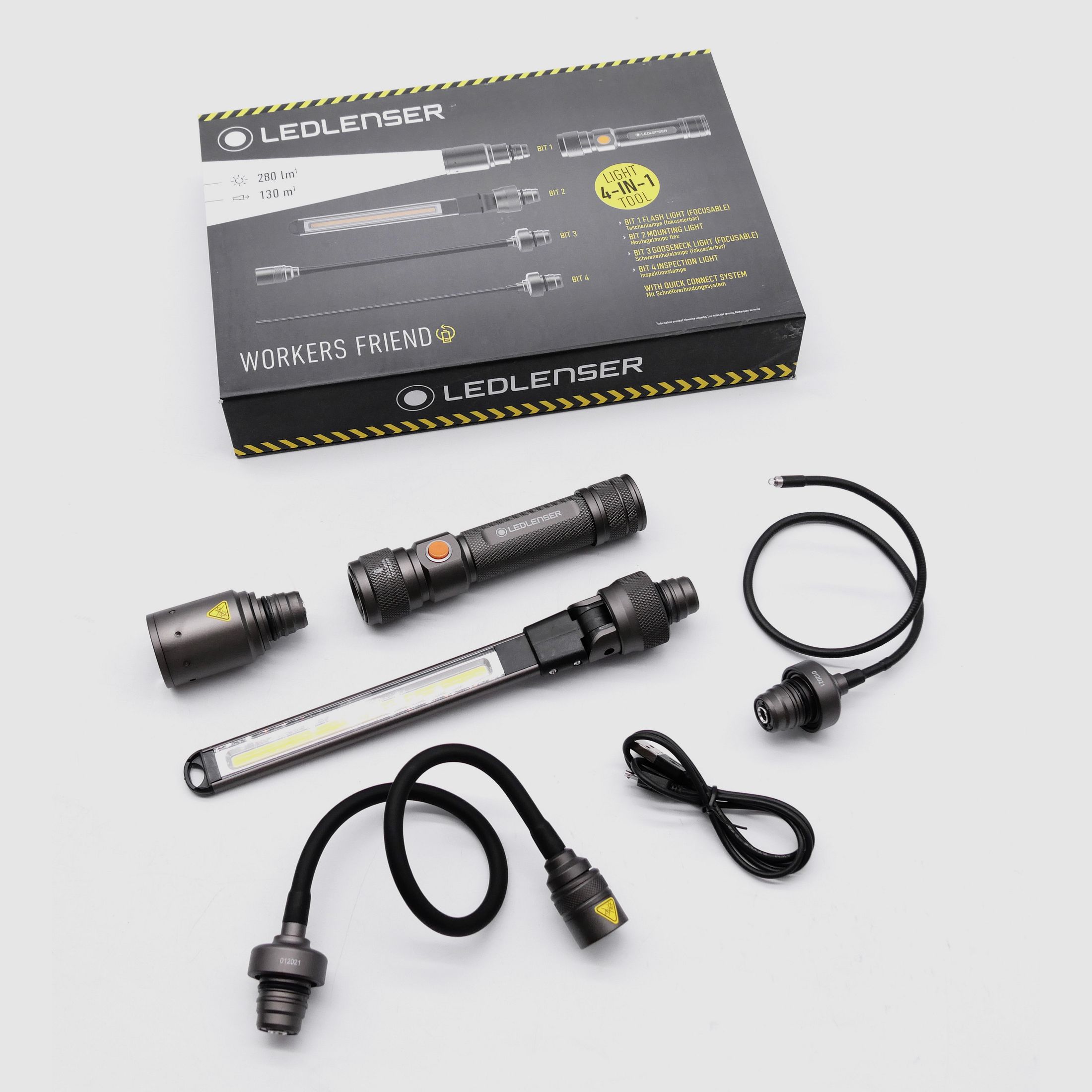 Ledlenser 202136 Workers Friend Taschenlampe flex Montagelampe Inspektionslampe