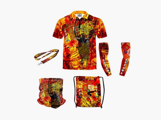 DED Sportswear Set Spain Theme, size: 7XL, Custom Name: With Custom Name