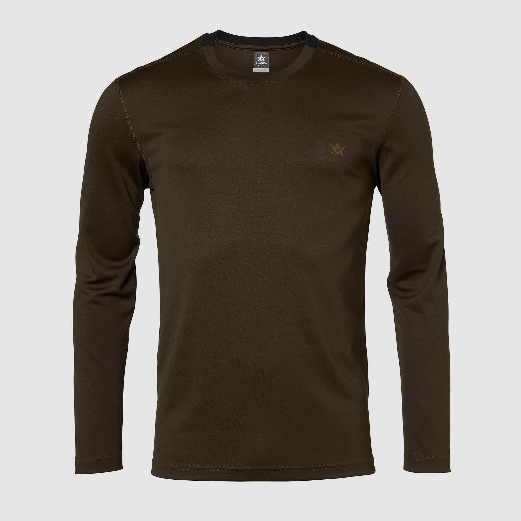 Alaska 1795 CoolDry L/S T-Shirt Herren Solid Brown L