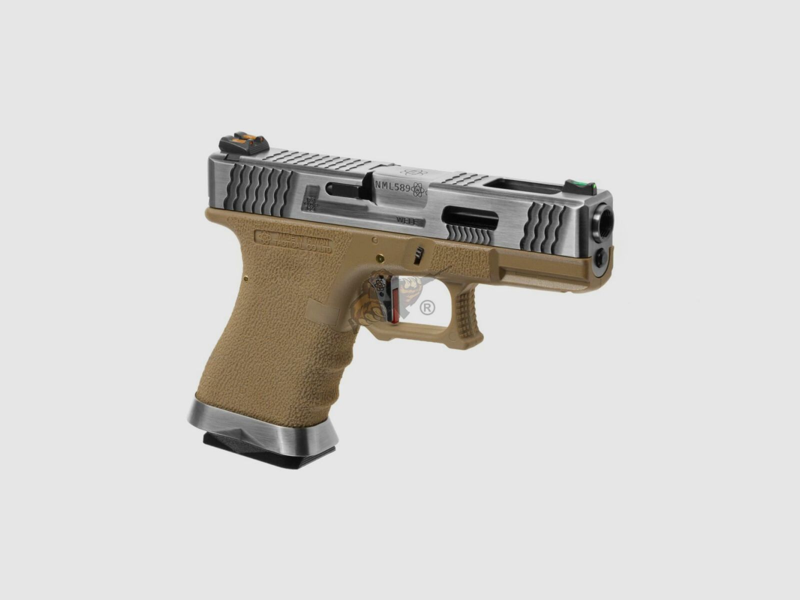 WE Custom 19 Metall Version Dual Tone Desert GBB -F-