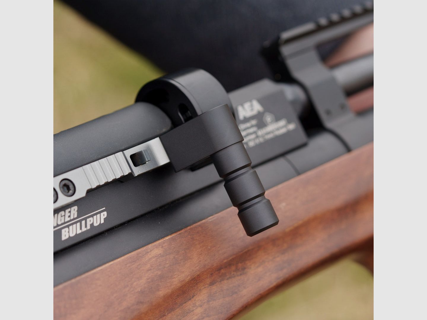 ABVERKAUF | Deluxe Repitier Lever | XXL | Repitierhebel | AEA Challenger Bullpup Cal.50 | CNC ALU | schwarz eloxiert