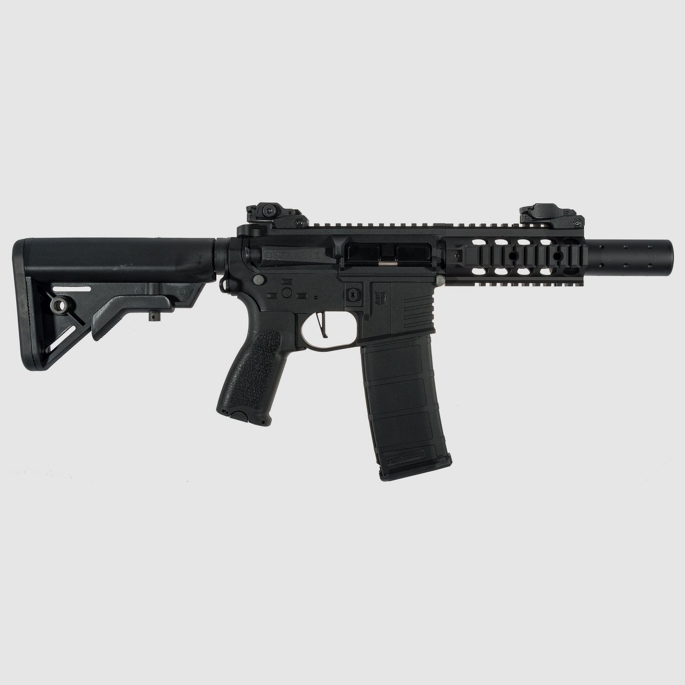 AR15 SilentOps CQB ETU NC! - Serie Delta Armory Schwarz S-AEG Airsoft Gewehr Frei ab 18 Jahren
