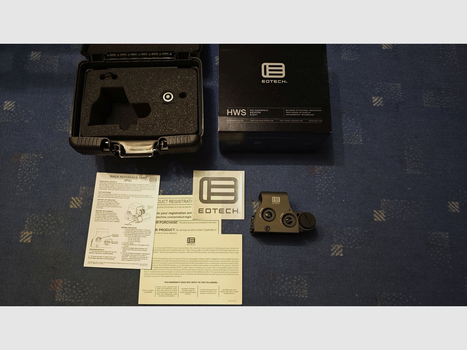 EOTECH XPS2-0 HWS Holosight holographic sight like new, image 1 of 7