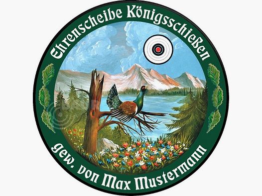 Schützenscheibe ECO-LINE Motiv 074