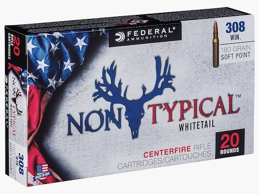 Federal Non-Typical .308 Win. 180GR JSP 20 cartuchos
