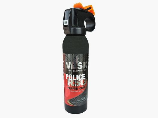 KK Security VESK-RSG POLICE spray au poivre jet large 200 ml spray au poivre