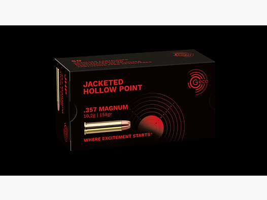 Geco JHP 10,2G 50ER .357 Mag