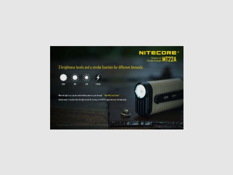 Nitecore MT22A zaklamp, afbeelding 13 van 14