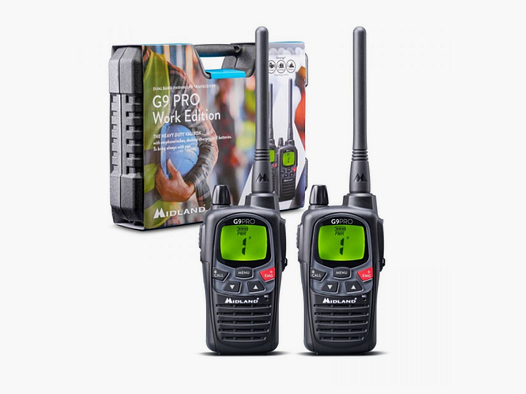 Pack Midland G9 PRO - 2 Walkie Talkie + auricolari