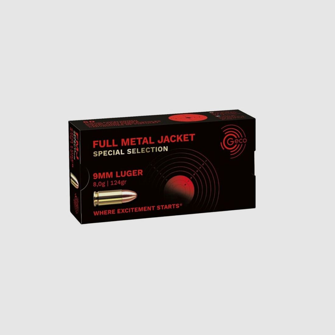 Geco FMJ 124grs./8.0g Special Selection