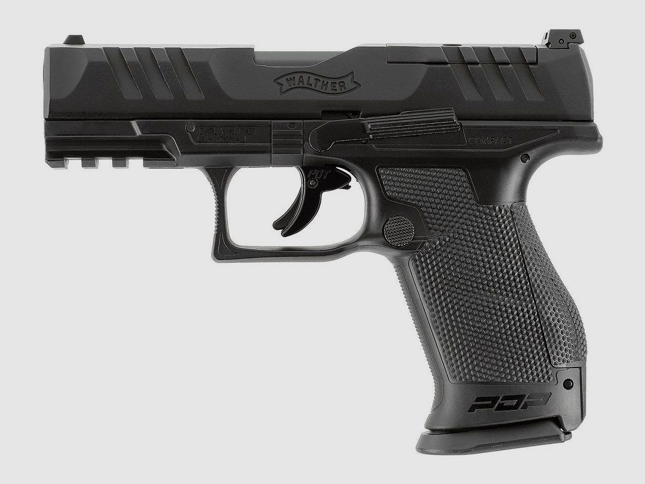 CO2 Pistole RAM Markierer Walther T4E PDP Compact 4 Zoll fĂĽr Gummi-, Pfeffer- und Farbkugeln Kaliber .43 (P18)