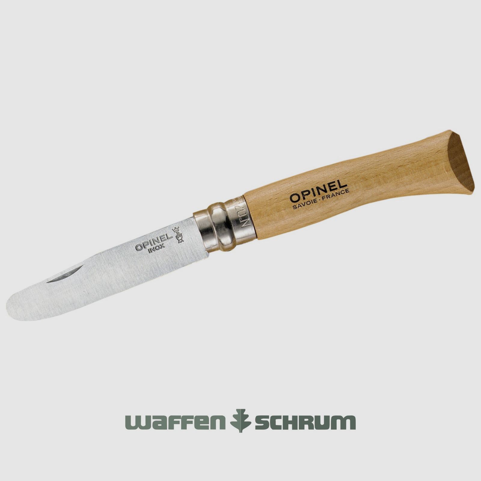 Coltello pieghevole Opinel con punta arrotondata lunghezza lama 8cm - coltello per bambini