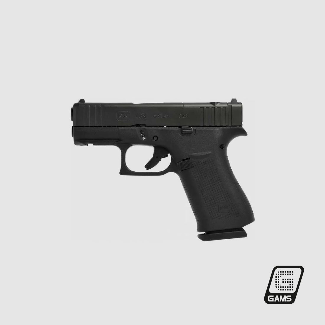 Pistola GLOCK 43X MOS Nera, immagine 2 di 3