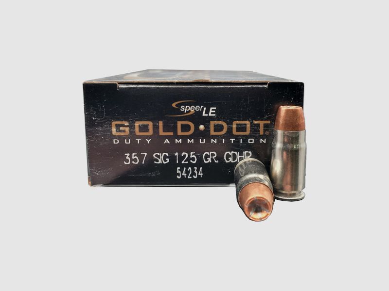 SPEER GOLD DOT - .357SIG 125 GRS - GDHP HOHLSPITZMUNITION