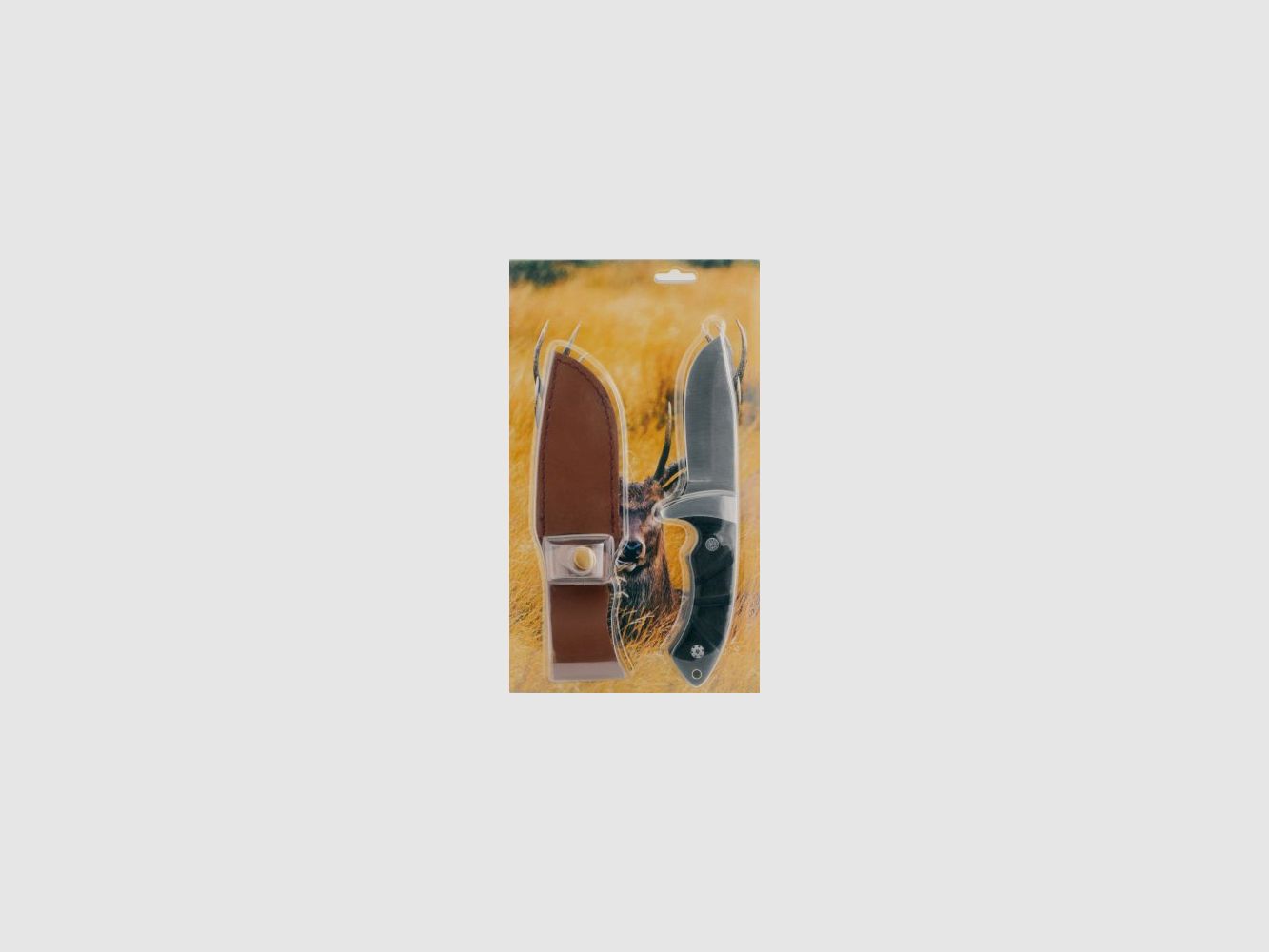 JAGDMESSER MIT SKULPTURIERTEM GRIFF 10CM KLINGE (022441), Bild 2 von 2