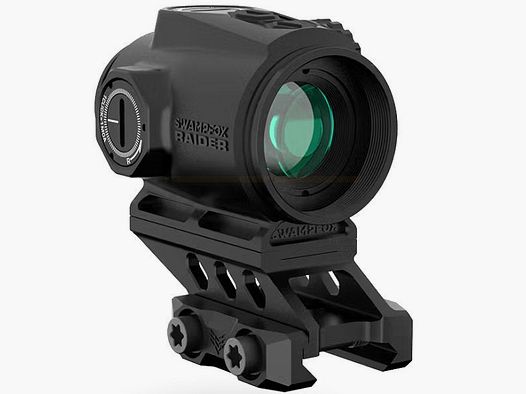 Swampfox Optics Raider 1x20 Green 6 MOA Dot Micro Prism - Black