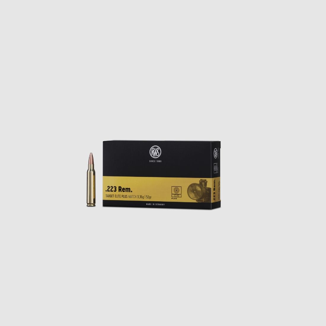 Target Elite Plus Kaliber .223 Rem. 52gr 20 Schuss