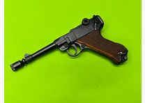 ME Mod. P 08, Kal. 9 mm P.A. Knall, schwarz brüniert