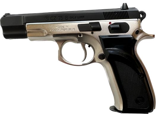 Brünner CZ 75 , vernickelt, Kaliber 9mm Luger