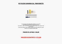 Beretta – Kit de limpieza para carabina cal. 7mm CK441