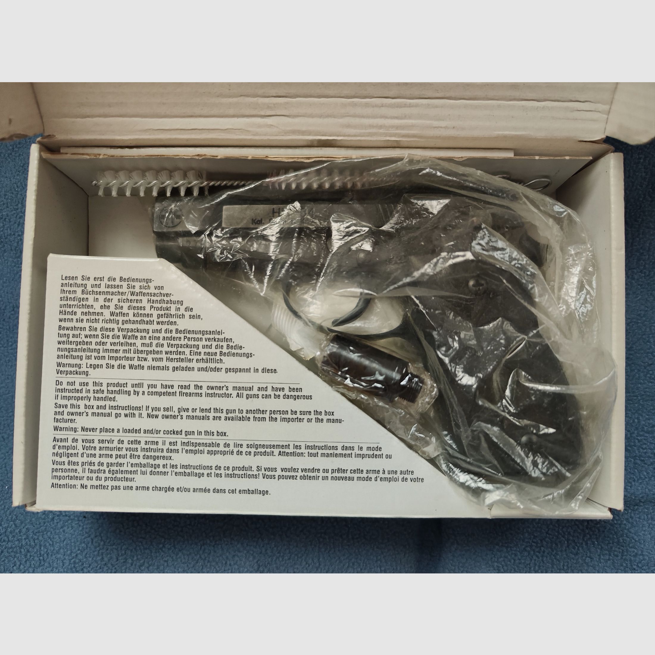 Weihrauch HW 94 Kal. 9 mm R Knall NC geblauwde Arminius Revolver Pistole