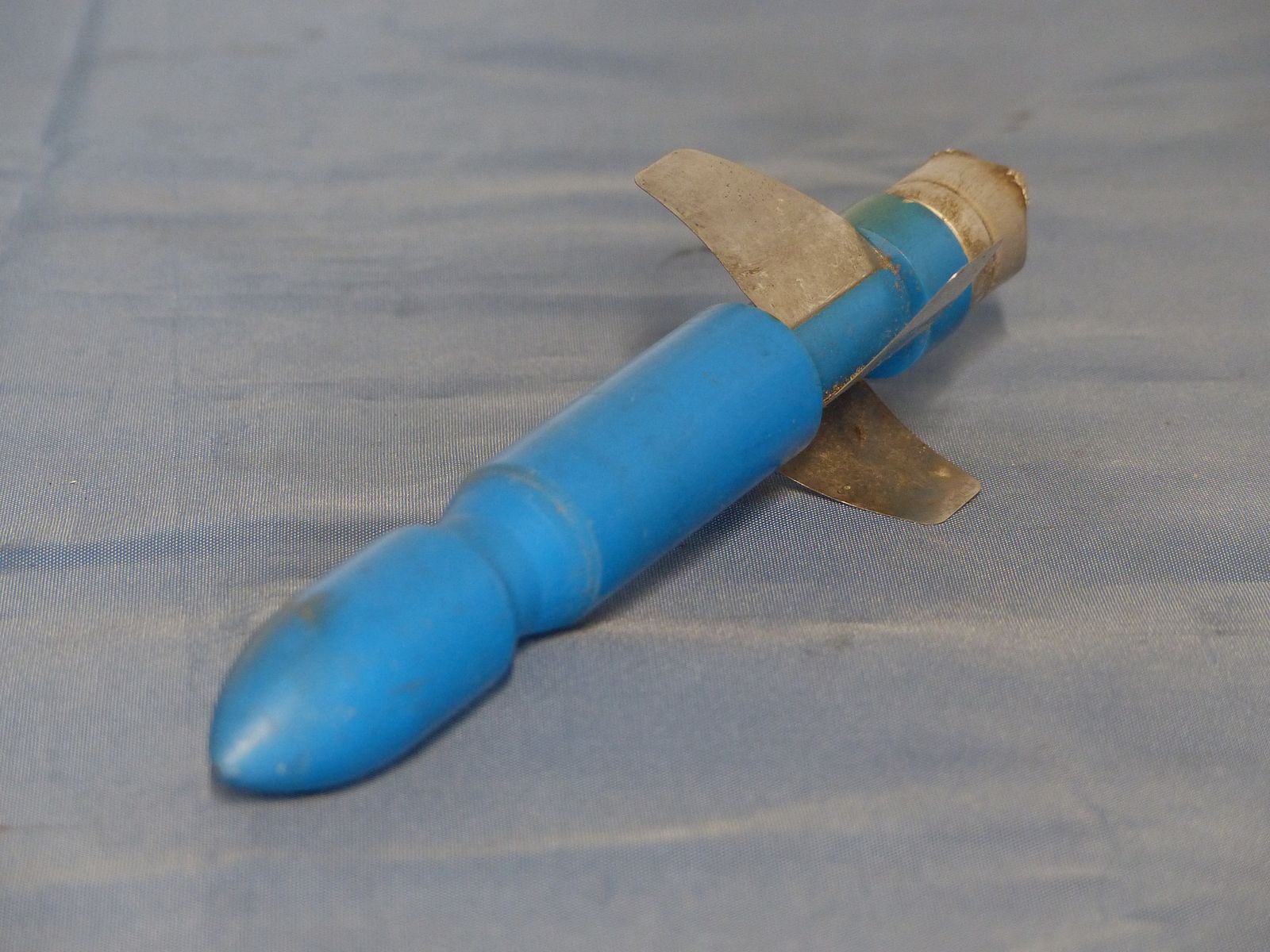 Bundeswehr BW 3 pièces de munitions d'exercice cartouches projectiles bleus G3 matériel de nettoyage années 60 70