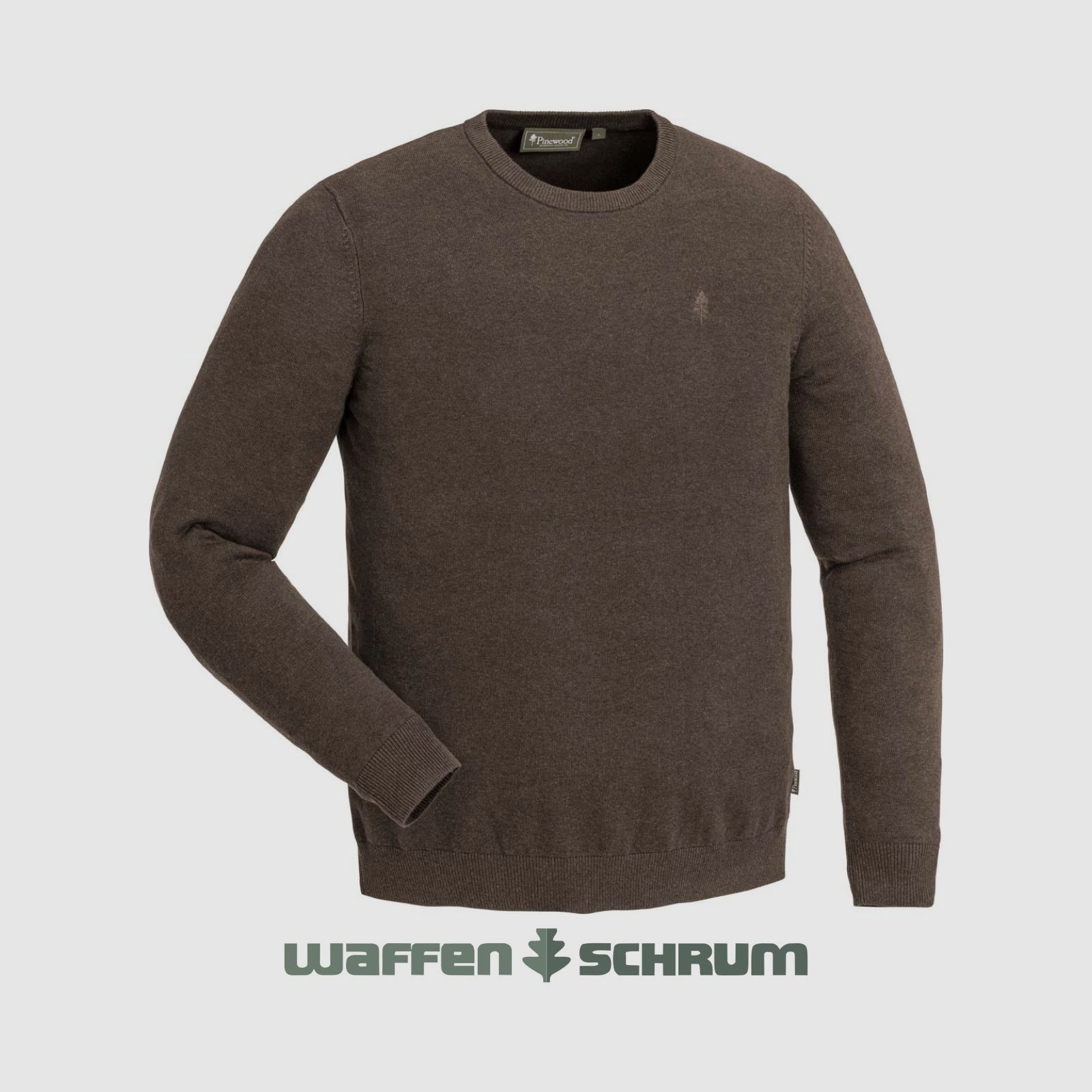 Pinewood Pullover Värnamo Rundhals Green Mel