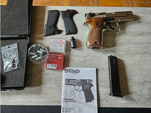 Walther p88 mit holzgriff