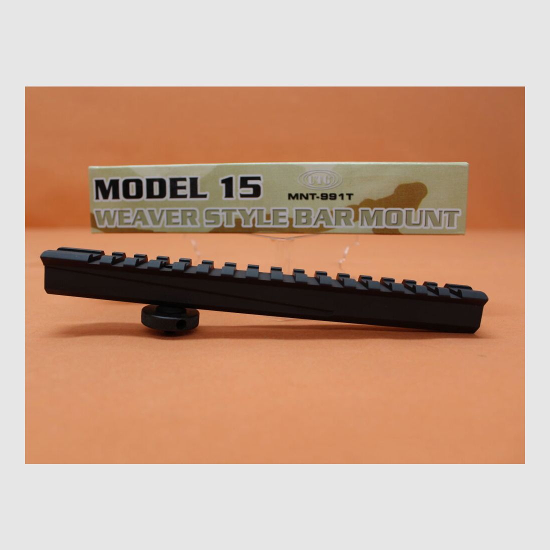 UTG - Leapers AR-15: Montaje de mango de transporte UTG 190mm (MNT-991T) Alu negro con perfil Picatinny Diseño See-Thru