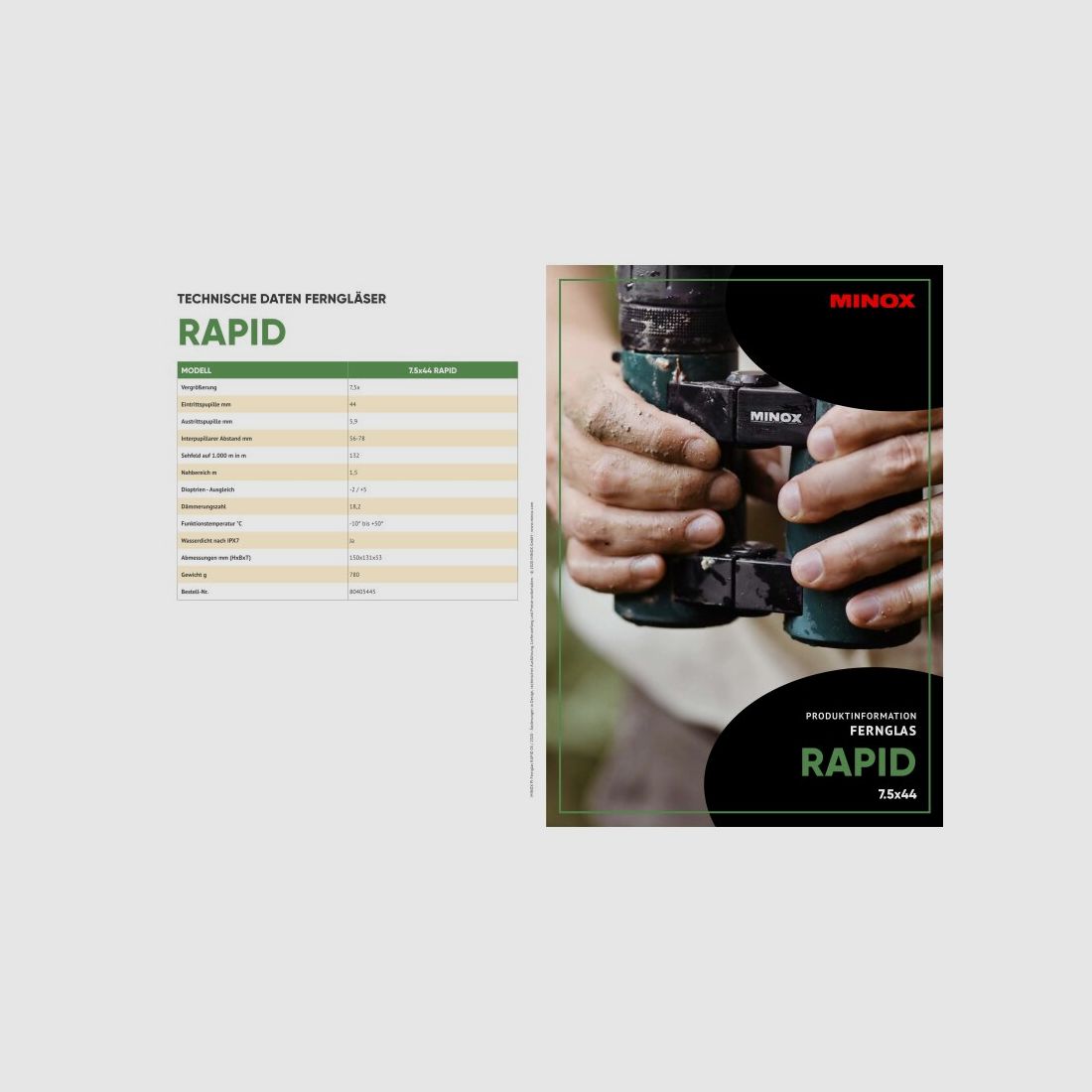 Minox 7,5x44 Rápido