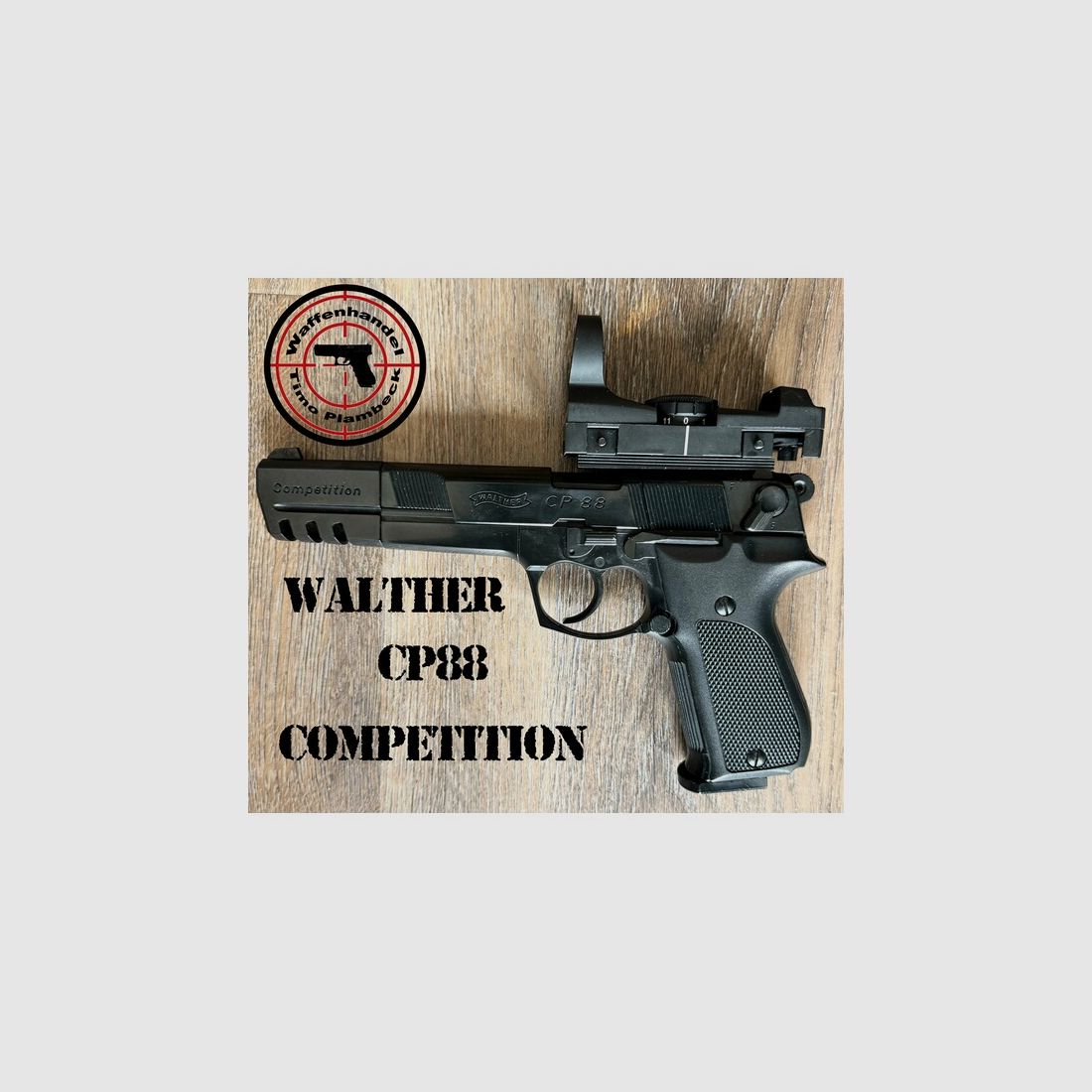 CO2-Pistole  Walther  CP88 Competition  mit Walther Red Dot Competition