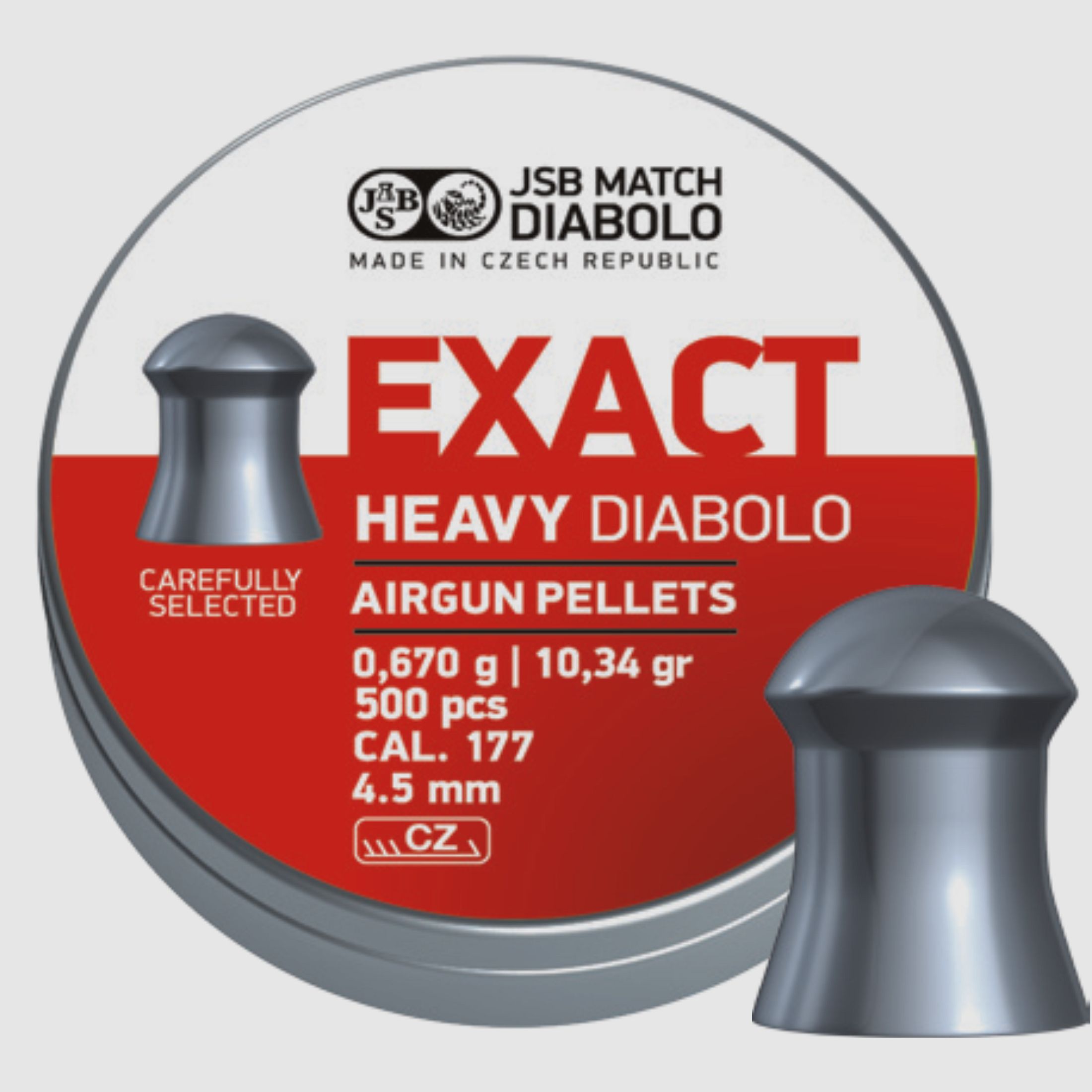 JSB Exact Heavy, Kal. 4,5mm, 0,67g,