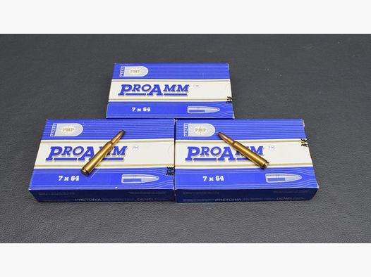 60 Patronen, PMP Kaliber 7x64, Teilmantel 11,0g/170gr., zum Sonderpreis!