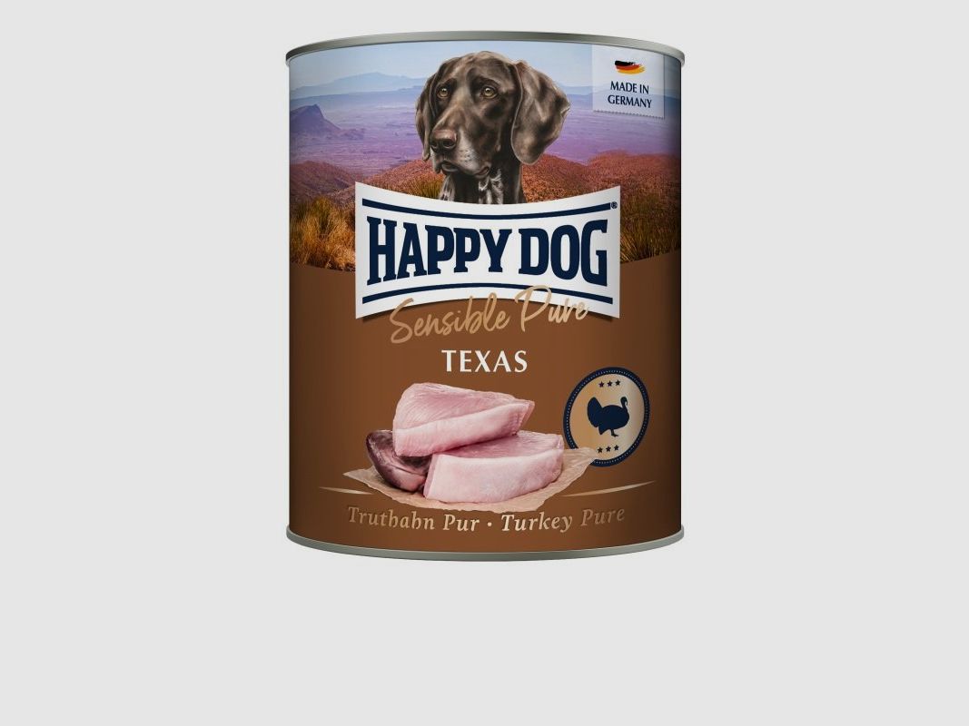 Happy Dog Hunde Nassfutter Truthahn Pur 200 g x 6 Stk.