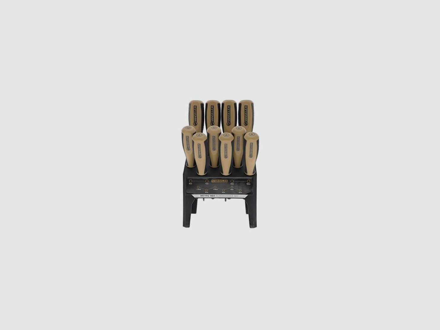 Wheeler Set 30 Sechskantschraubendreher SAE/Metrisch und Torx mit Werkbankhalter, Bild 12 von 15