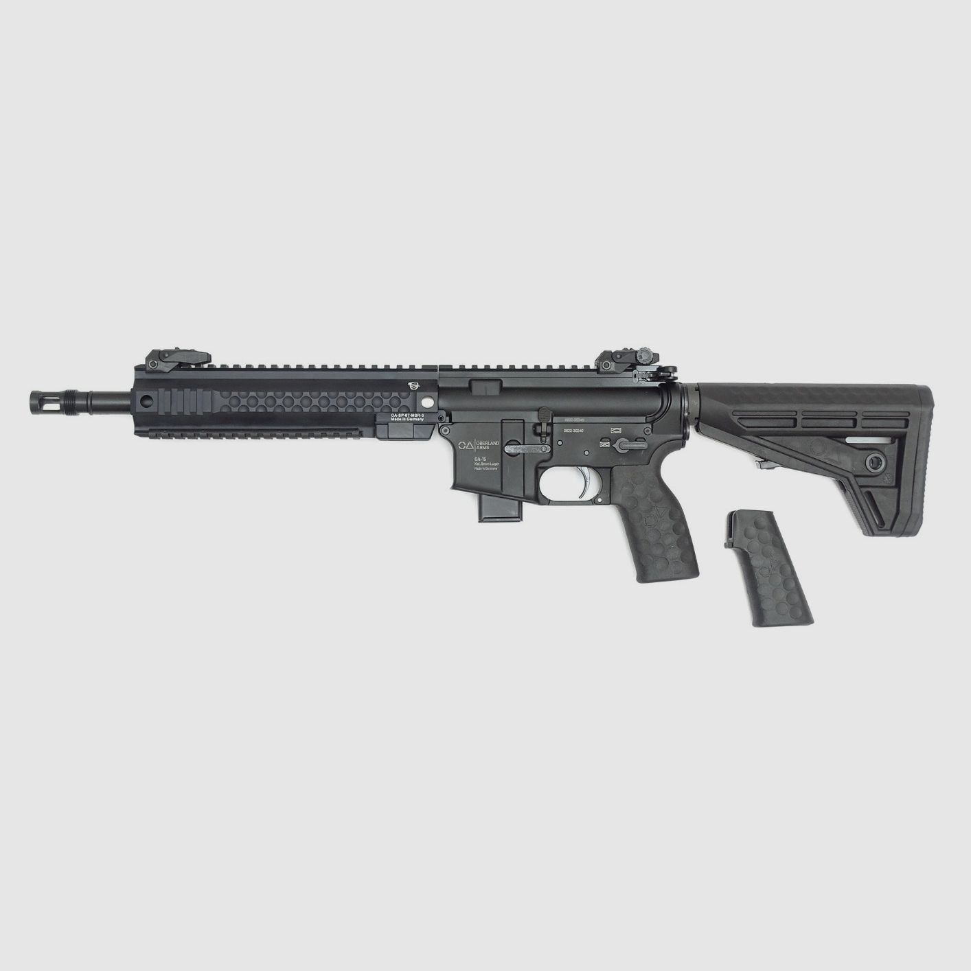 OA-15 PR M9 CORTO, cañón pesado de 12", guardamanos OA MSR de 9,5", seguro a ambos lados, culata OA M4-PR-M9-S