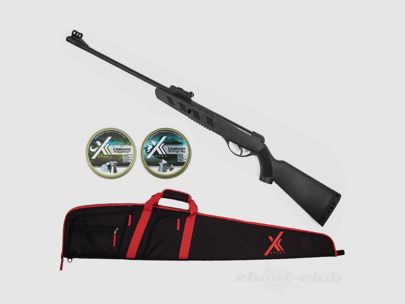 German Sport Gun GSG AN500 Case Set 4.5mm Diabolo