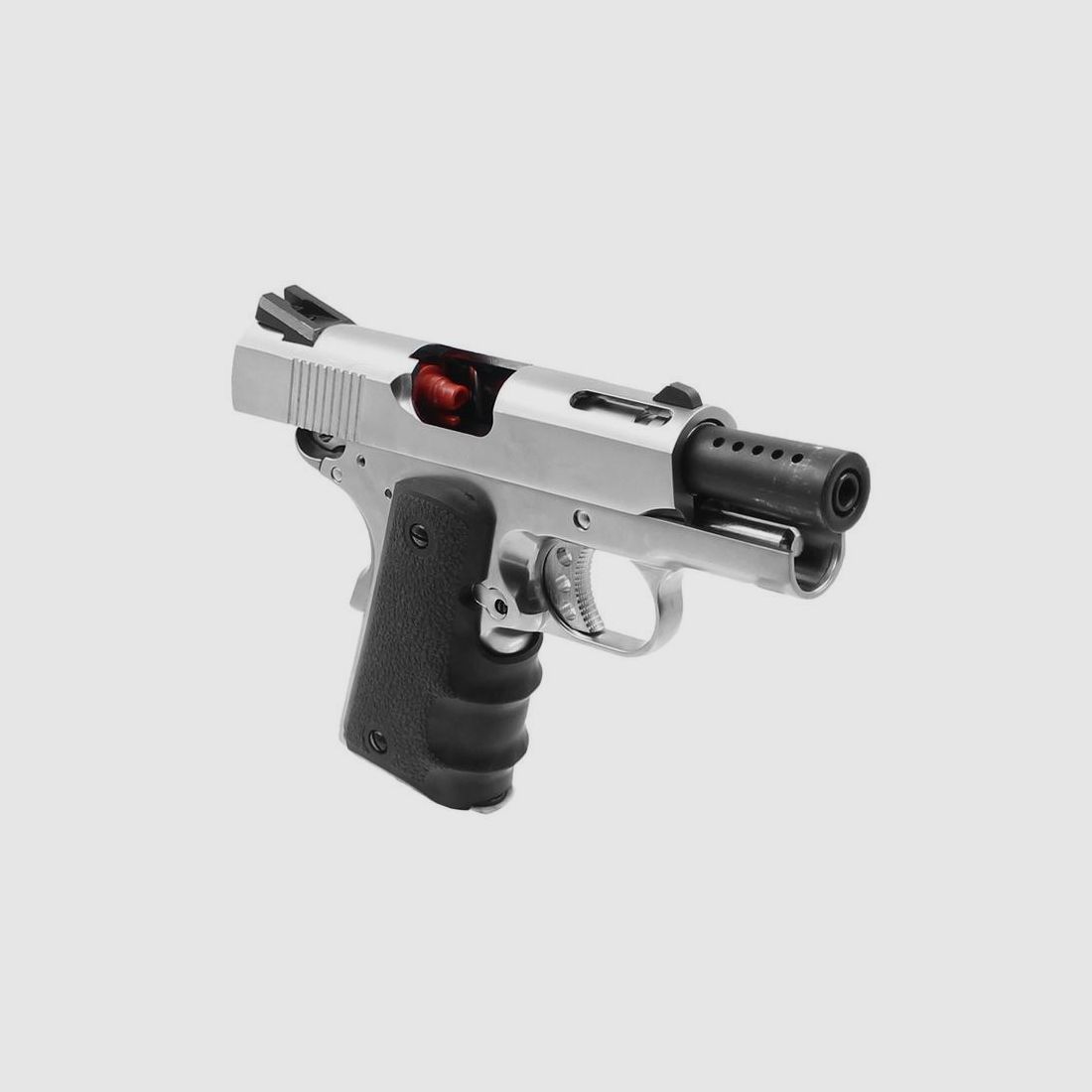 GBB 1911 Mini AW CUSTOM - Wykończenie Srebrne - Realistyczny Blowback - Precyzja i Niezawodność w Terenu, zdjęcie 2 z 5