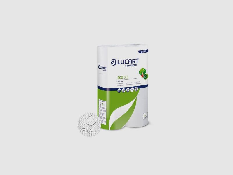 Toilettenpapier Lucart ECO 6,3 - 3-lagig 48g / Packung 6