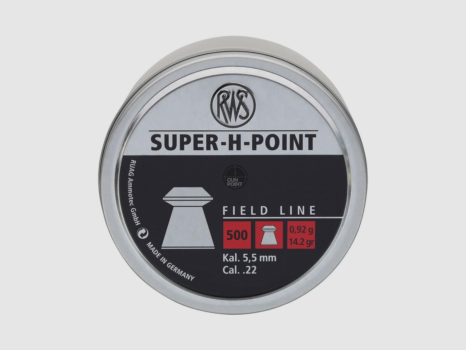 RWS Diabolos Super-H-Point - Kal. 5,5 mm - 0,92g - 500 Stck.