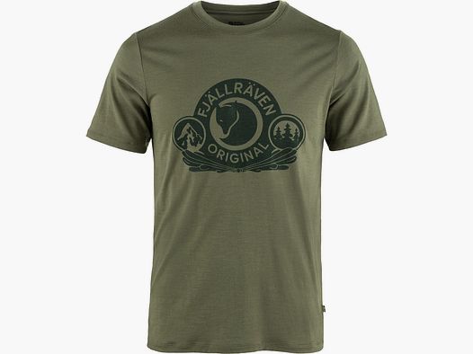 Fjällräven T-Shirt Abisko Wool Classic Laurel Green